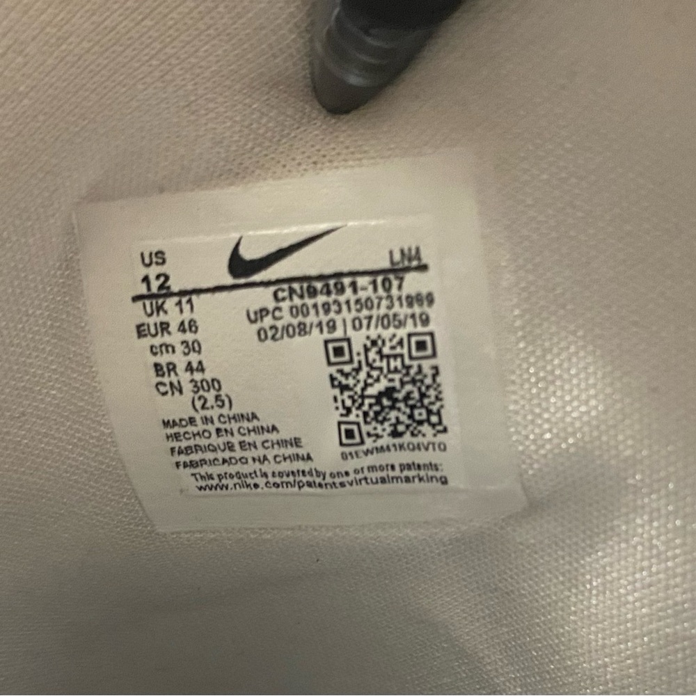 Nike AlphaDunk TB White Black High Top - Picture 8 of 8